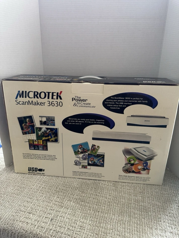 Microtek ScanMaker 3600 Flatbed Scanner New in box - Image 4 of 4