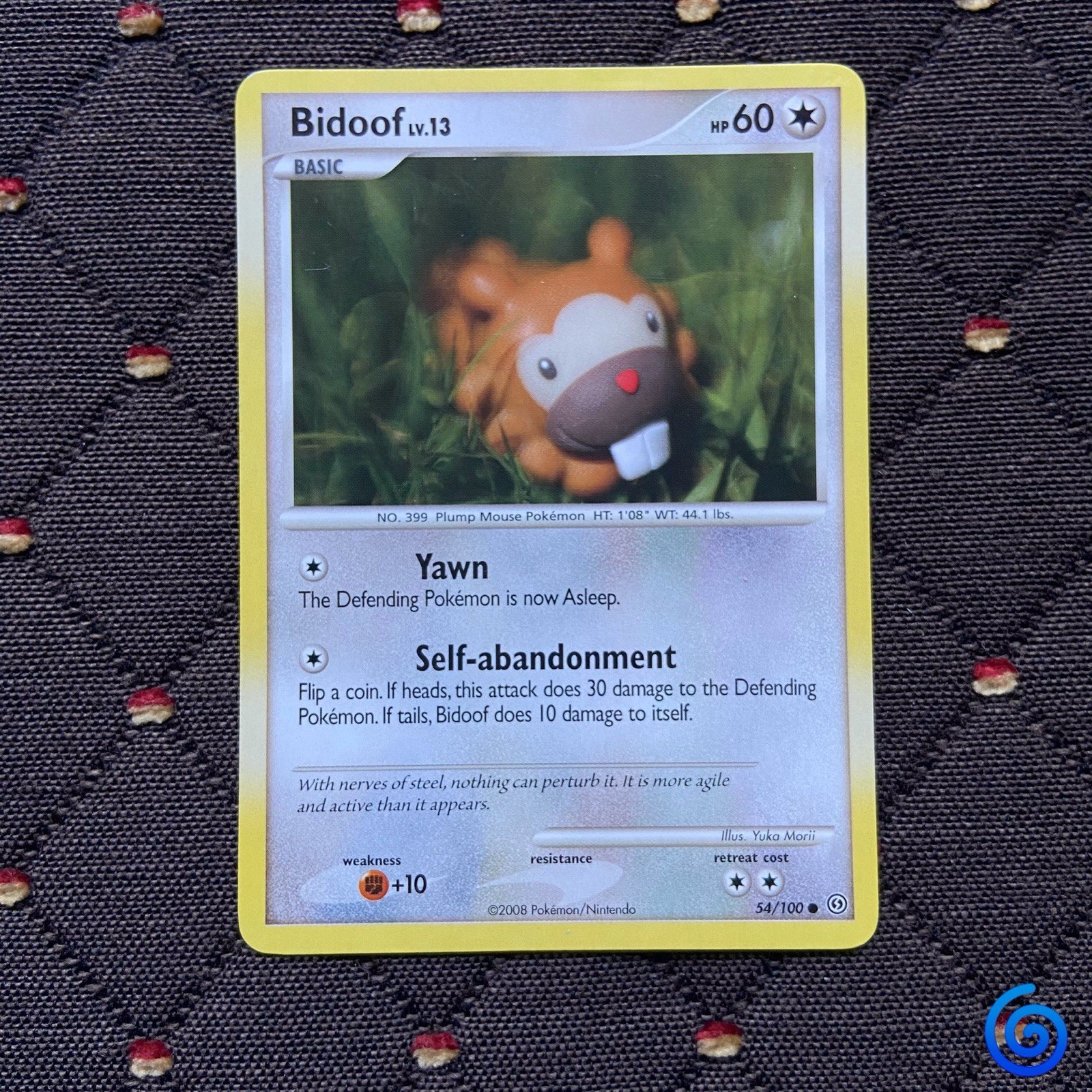 Bidoof Stormfront 54/100 Pokemon TCG | Yuka Morii | HP