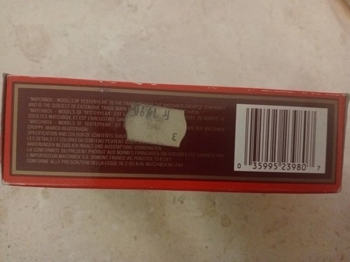MATCHBOX 1/72 AEC OMNIBUS 1922 ROSSO RICE KRISPIES ART Y-23 Y23 - Foto 3 di 4