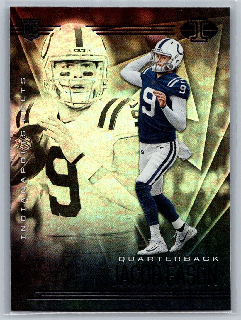 Jacob Eason 9 2020 Panini Illusions RC Retail Rookie Indianapolis Colts Card
