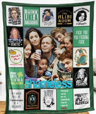Shameless Tv Series Frank Gallagher Fiona Gallagher  Gift for Fan Fleece Blanket