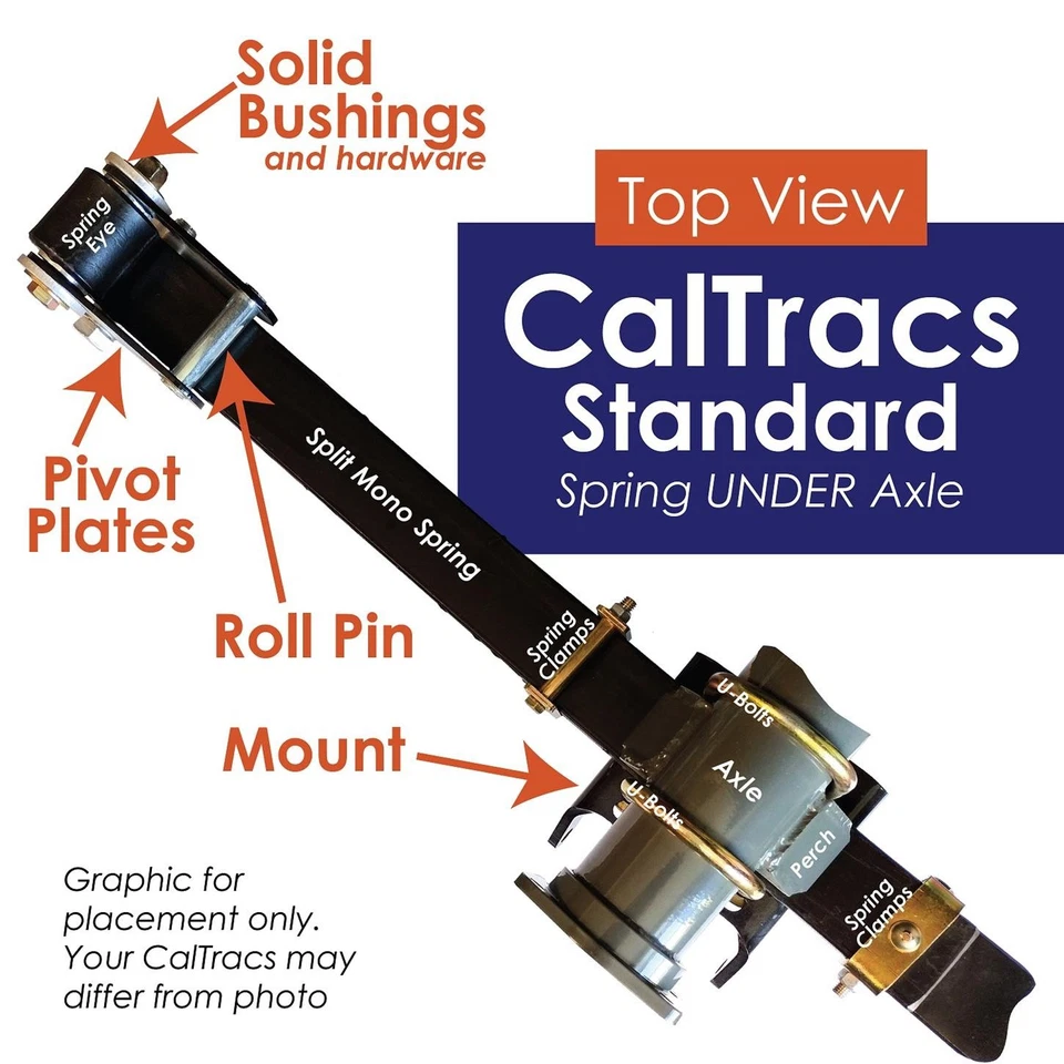 Calvert Racing 2201 CalTracs 64-67 se adapta a barras de tracción Chevy Nova/II Foto 3 de 4