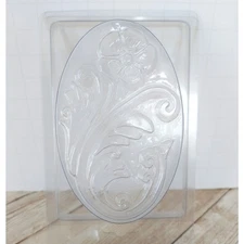 Soap Mold Floral Plastic with Lid Individual Oval Bar Soap Making Supply Package