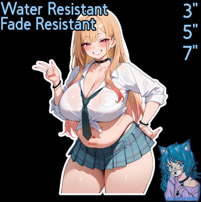 My Dress-Up Darling 3'' / 5'' / 7'' Waifu Torta Lewd Thicc Laptop Car Sticker