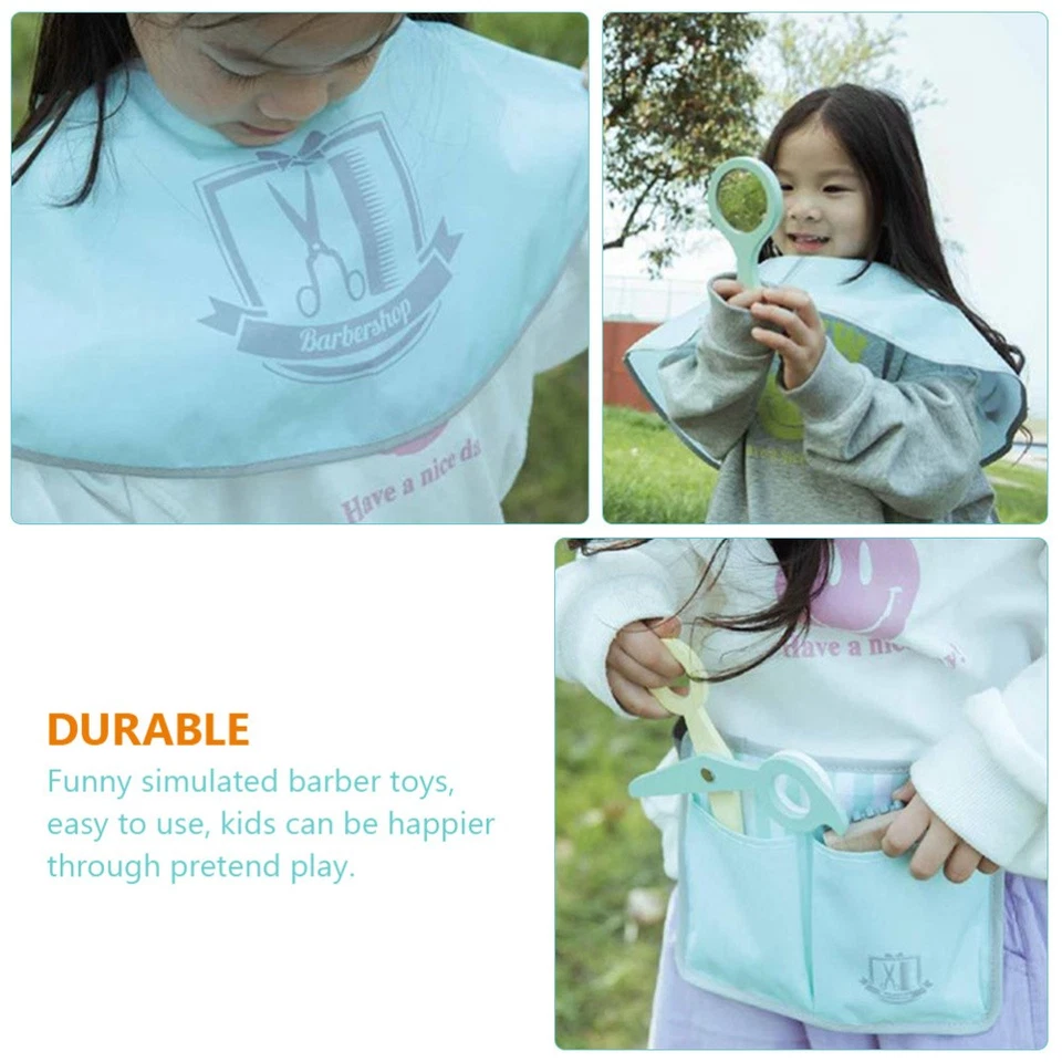 1 Set Beauty Salon Toys toend Play Hair Stylist Kit Kinder Holz Barber Spielset - Bild 4 von 4