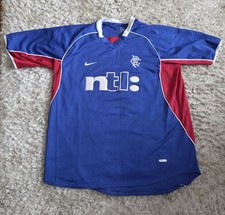 Glasgow Rangers Nike 2001/02 Men's Home Shirt Size Large