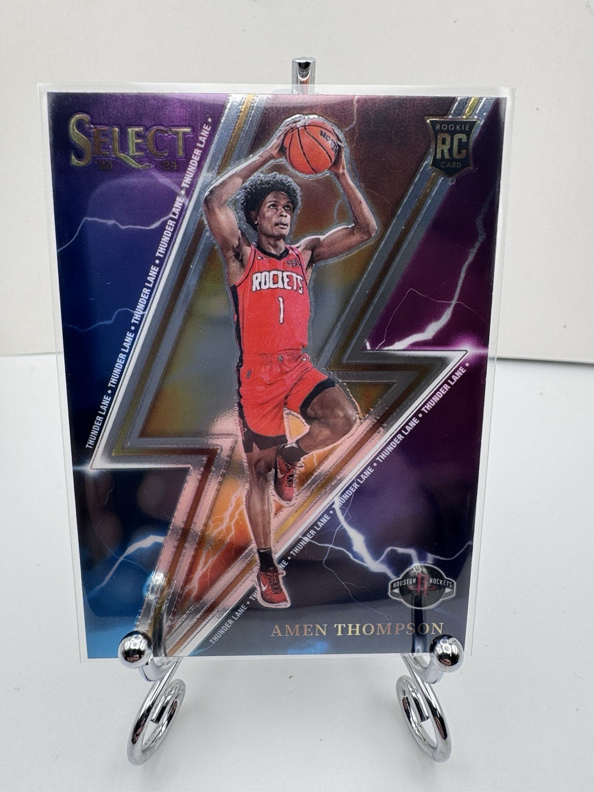 2023-24 Panini Select - Thunder Lane Amen Thompson #13 (RC)