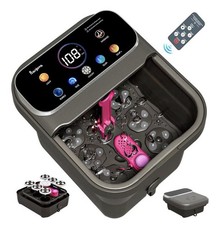 Collapsible Foot Spa Electric Rotary Massage, Foot Bath with Heat, Bubble,Tem...