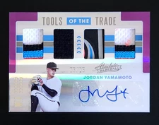 2020 Panini Absolute Spectrum Purple /25 Jordan Yamamoto #TOT4-JY Rookie Auto RC