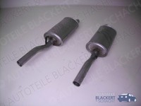 Auspuffset Endtopf Links + Rechts für Opel Admiral B 2.8 H/E 1975-1978