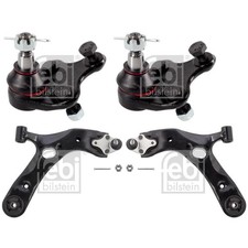 2xFEBI QUERLENKER+TRAGGELENK VORNE passend für TOYOTA AURIS COROLLA E15 VERSO
