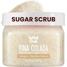 WildOak Pina Colada Sugar Body Scrub 300g | D...