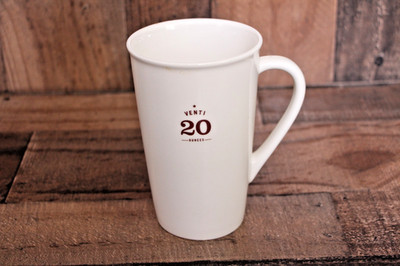 Starbucks Venti 20 oz Mug White Ceramic Coffee Cup EST 1971 2010 Brown Lettering