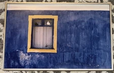 Jay Maisel Color Photograph Artwork Blue Wall And Doves Portugal