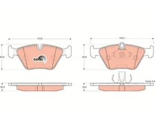Brake pad set, disc brake Cotec TRW GDB1404 for BMW 5 Series