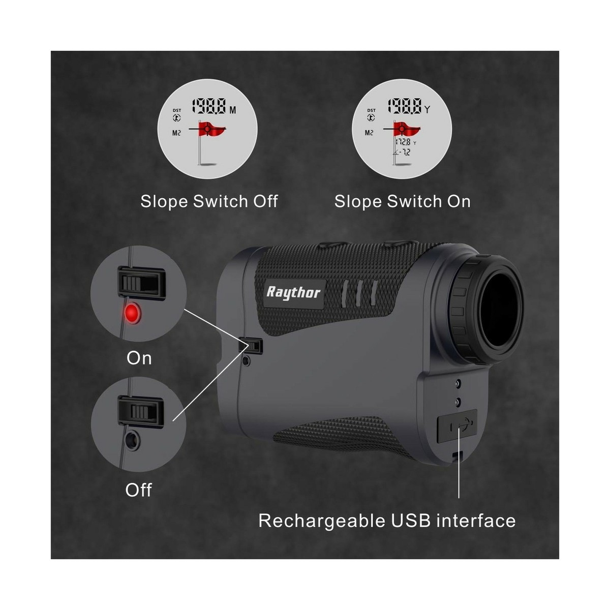 Raythor Pro GEN S2 Laser Rangefinder for Golf & Hunting