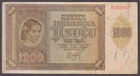 Yugoslavia Croatia 1000 Kuna 1941 German Occupation