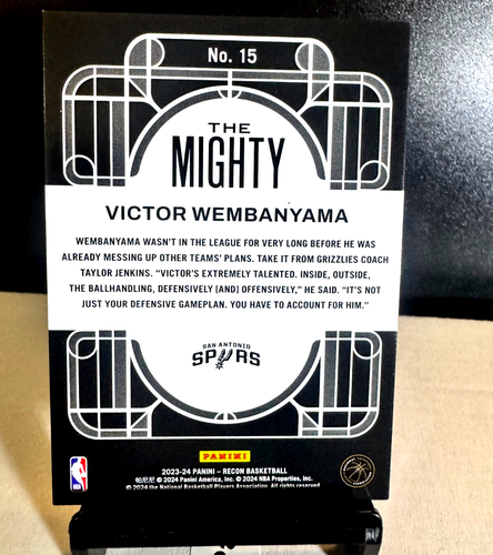 Victor Wembanyama Gold 4/10 The Mighty Recon Karte Wemby Rookie - Bild 3 von 5