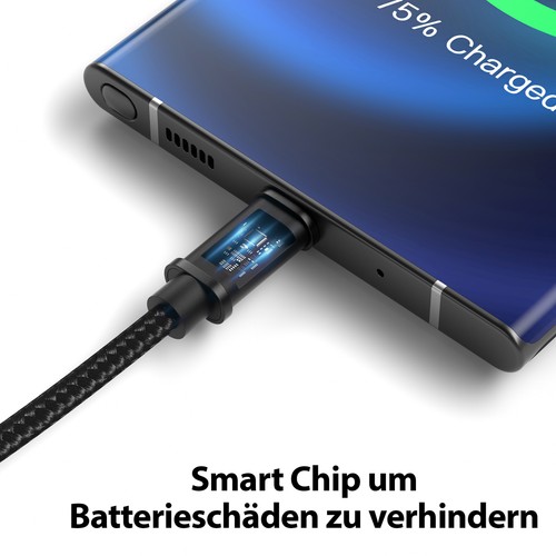 2m USB-C Kabel Nylon Kabel szybkiego ładowania Kabel do transmisji danych do Samsung Huawei HTC LG - Zdjęcie 5 z 7