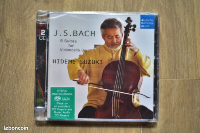 NEU & VERSIEGELT 2 x SACD Bach 6 Suiten für Violoncello Solo Hidemi Suzuki Harmonia