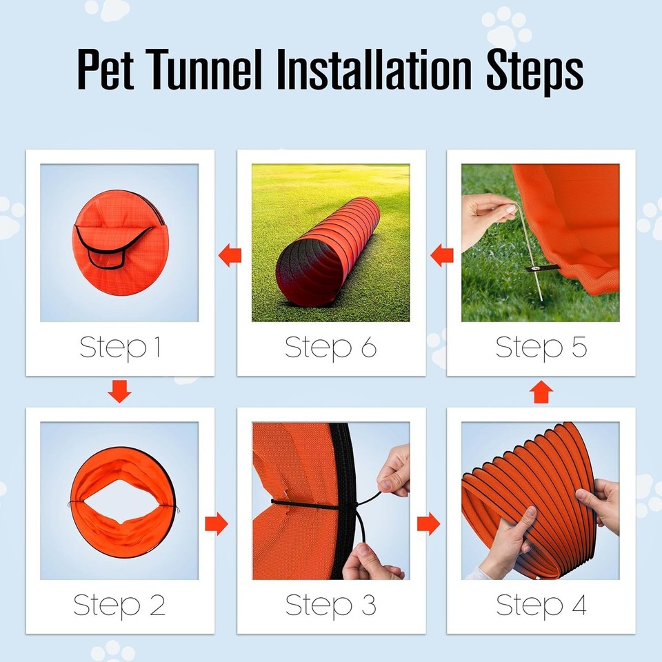 Dog Tunnel, Dog Agility Tunnel, Tunnel for Dogs, Dog Play Tunnel, Dog