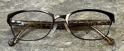 LUCKY BRAND L505 Dark Brown Women s Cat Eye Metal Eyeglasses Frame 52-17-140 G6