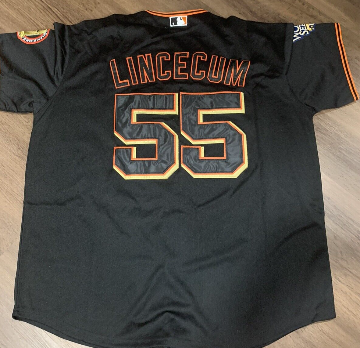 MITCHELL NESS Tim Lincecum 2010 San Francisco Giants World