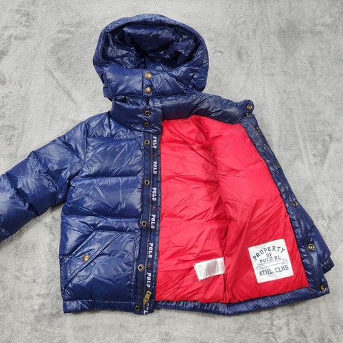 Polo Ralph Lauren Kids Size 5 Jacket Down Puffer Blue Water Repellent - Picture 4 of 10