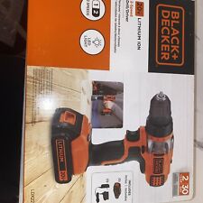 Black & Decker BCD702C1 20V MAX Brushed Lithium-Ion 3/8 in. Cordless Drill  Driver Kit (1.5 Ah)