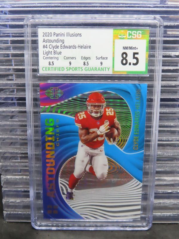 Clyde Edwards-Helaire Panini Illusions Astounding #A4 Light Blue