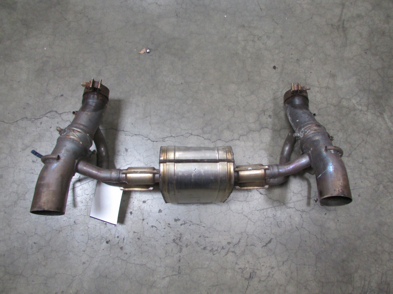 Ferrari 488 Spider, Factory Sport Muffler, Dmg, Used, P/N 324752