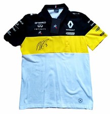 F1, FORMULA 1 RENAULT DANIEL RICCIARDO SIGNED ISSUE TEAM SHIRT 2020 