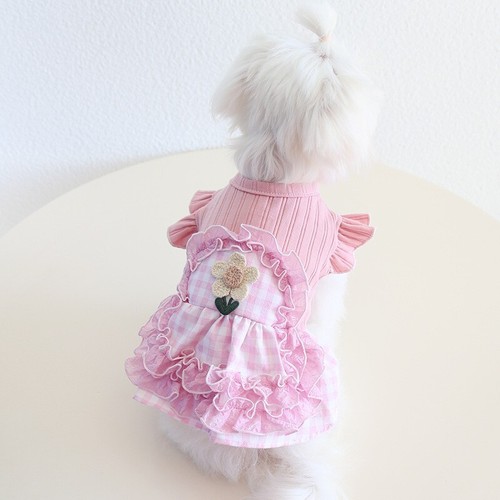 Small Pet Dog Clothes Doggie Puppy Cat Dress Chihuahua Apparel Outfits Dog Skirt - Picture 3 of 13