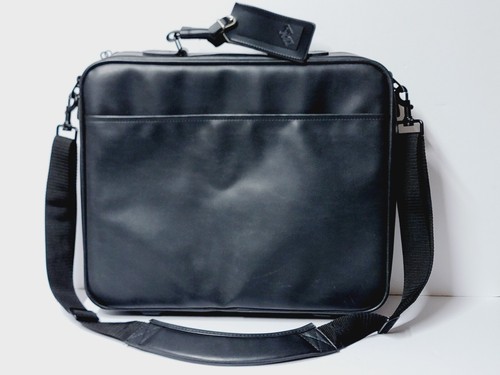 IBM ThinkPad Leather Laptop Carrying Case 13" Black SAFEPORT PROTECTION SYSTEM - Picture 3 of 15