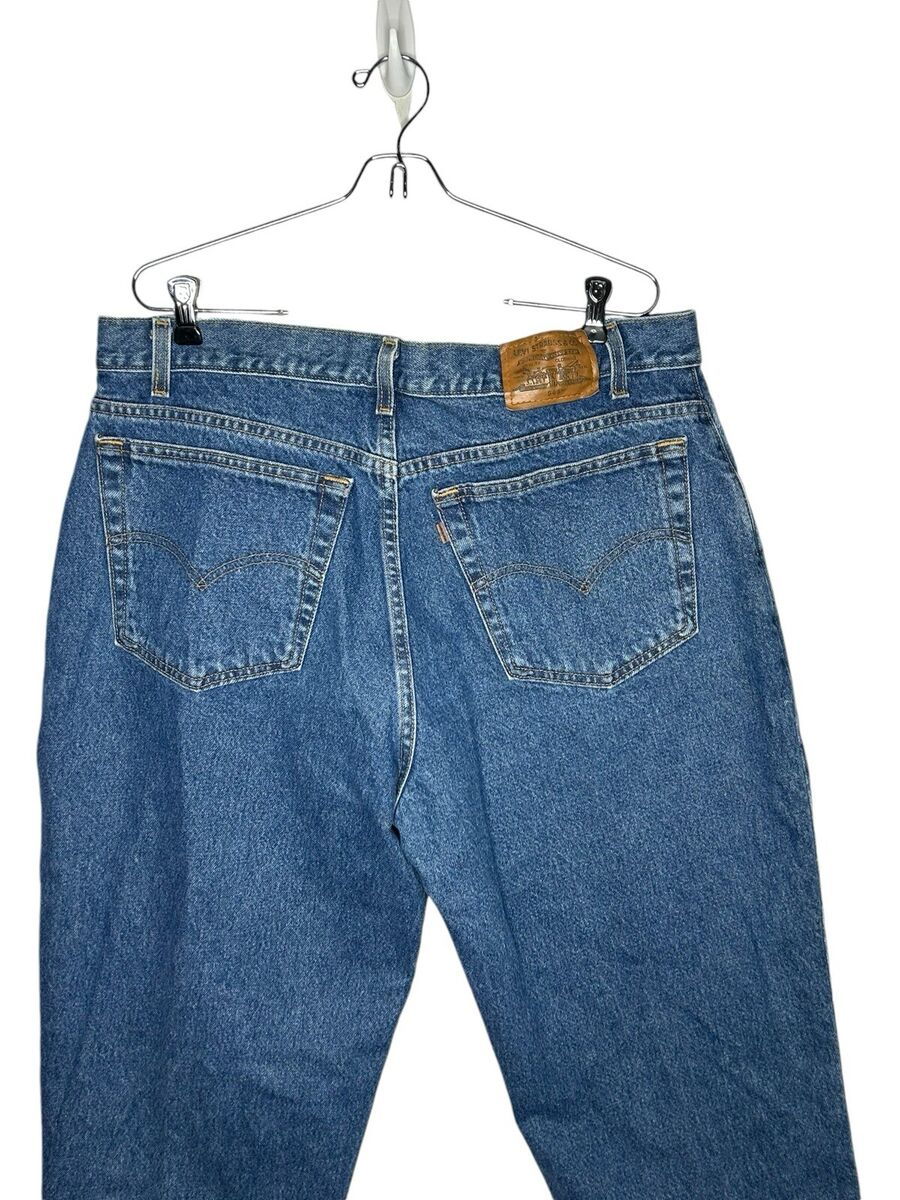 VTG Levis Signature 545 Brown Tab Loose Fit Blue Denim Jeans VTG Levis Signature 545 Brown Tab Loose Fit Blue Denim Jeans