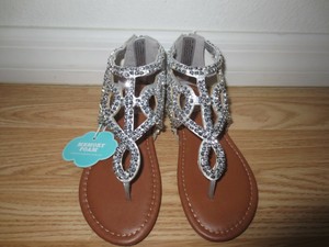 kohls silver sandals