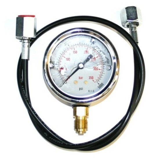 Flowfit Hydraulic 63mm Pressure Gauge Test Kit with 2 Metre Hose