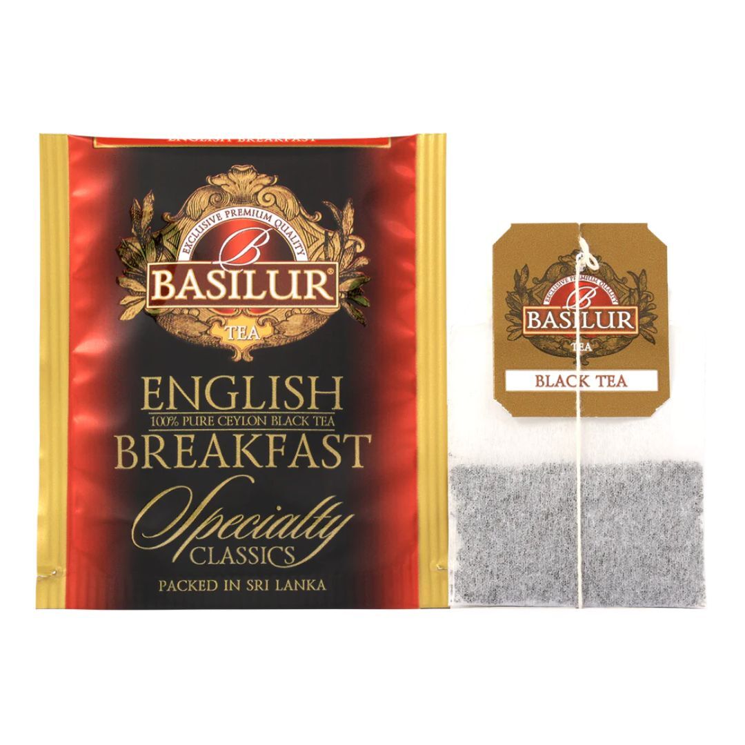 Basilur English Breakfast 25 Tea Bags 50 g 100 Pure Ceylon Black Tea