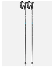 Leki QNTM Ski Poles, Black/Blue, 135cm MY24