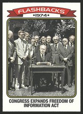 2023 Topps Heritage #NF-9 Freedom of Information Act News Flashbacks