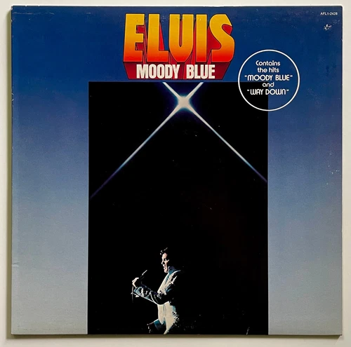 NEAR MINT! Vtg 1977 ELVIS PRESLEY Album MOODY BLUE Canada Rare BLACK VINYL Lp OG