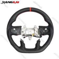 Full Leather Sport Steering Wheel For Dodge Ram 1500 Rebel 2019-2024 With Heated Full Leather Sport Steering Wheel For Dodge Ram 1500 Rebel 2019-2024 With Heated