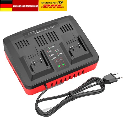 MARKENLOS Doppelladegerät Für Einhell Power X-Change Akkuladegrät für einhell 18V Akku DE
