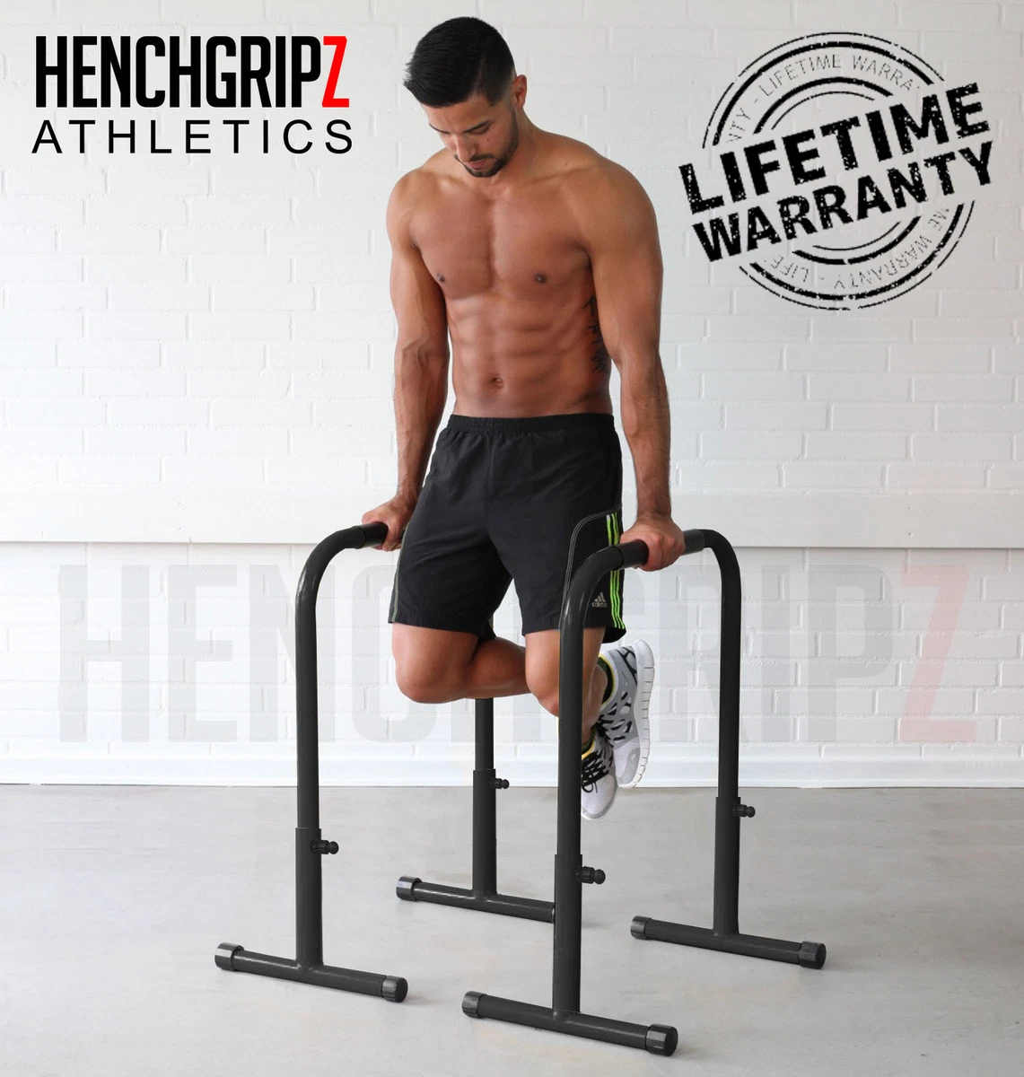 Dip Bars Pull Push Up ADJ. HEIGHT Dip Station Tall Parallettes Parallel Bars