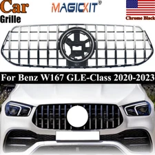 Chrome GT Style Grill Front Grille For Mercedes GLE-Class GLE350 W167 2020-on