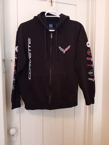 Genuine Authentic GM Corvette JH Design Zip Up Hoodie XL
