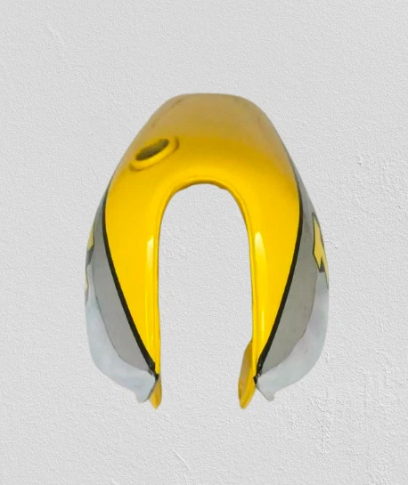 APTO PARA YAMAHA XT TT 500 AMARILLO Y PINTADO CROMO TANQUE GASOLINA ACERO 1N5,1977 Foto 4 de 4