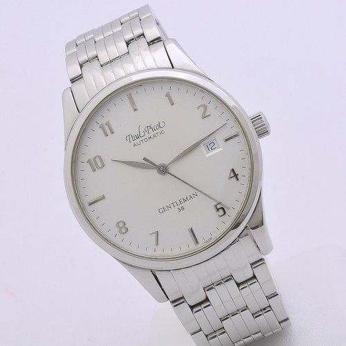 Paul Picot Gentleman 38 mm steel ref 4103 automatic serviced box \u0026 papers  2002 | eBay