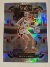2024 Panini Select WNBA Grace Berger Silver Prizm Card-#50 Indiana Fever