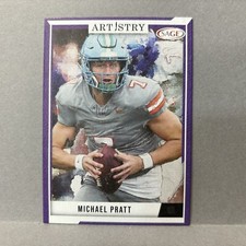Michael Pratt 2024 Sage Artistry Purple Parallel Canvas GB Packers